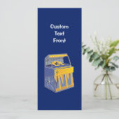 Retro Jukebox Kaart (Staand voorkant)