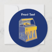 Retro Jukebox Kaart (Voorkant)