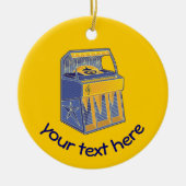 Retro Jukebox Keramisch Ornament (Voorkant)