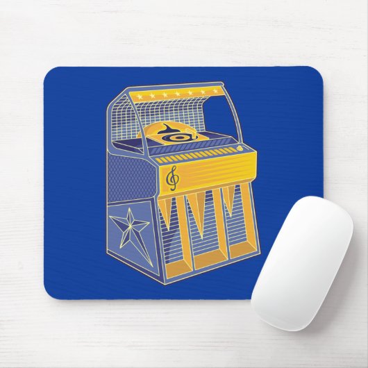 Retro Jukebox Muismat (Met muis)