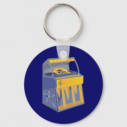 Retro Jukebox Sleutelhanger (Voorkant)