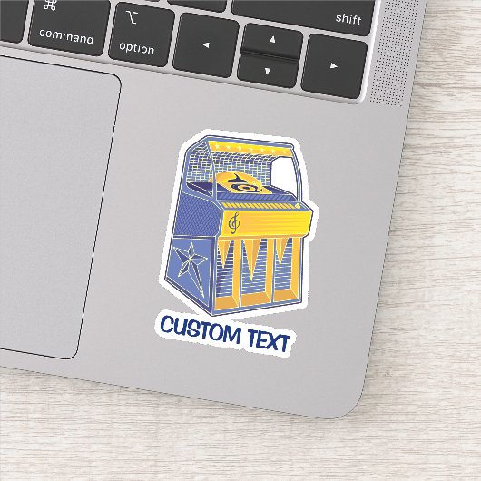 Retro Jukebox Sticker (Detail)