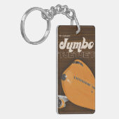 Retro Jumbo Jet Airliner Sleutelhanger (Voorkant Links)