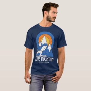 Retro June Mountain Ski White Fox T-shirt
