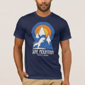 Retro June Mountain Ski White Fox T-shirt (Voorkant)