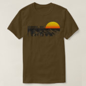 Retro Juneau Alaska Mountain Sunset TShirt (Design voorkant)