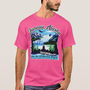 Retro  Juneau Alaska waar de wildernis B T-shirt
