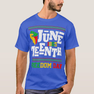 Retro Juneteenth 18 65 African American Freedom da T-shirt