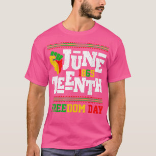 Retro Juneteenth 18 65 African American Freedom da T-shirt