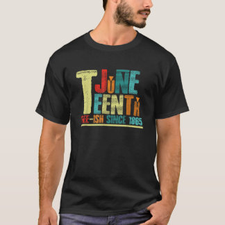 Retro Juneteenth African United States 1865 Equali T-shirt