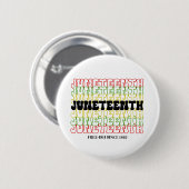 Retro Juneteenth Free-ish from 1865 Ronde Button 5,7 Cm (Voorkant /achterkant)