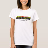 Retro Juneteenth Free-Ish sinds 1865 T-shirt (Voorkant)