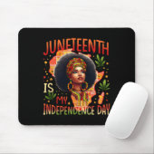 Retro Juneteenth Is My Independence Day Black Hist Muismat (Met muis)
