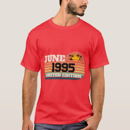 Retro juni 1995 Limited Edition 31e verjaardag T-shirt