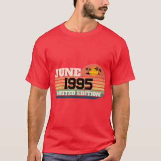 Retro juni 1995 Limited Edition 31e verjaardag T-shirt