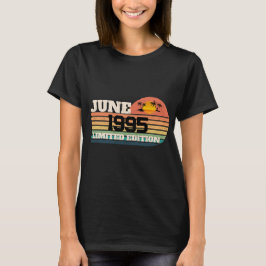 Retro juni 1995 Limited Edition 31e verjaardag T-shirt