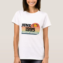 Retro juni 1995 Limited Edition 31e verjaardag T-shirt