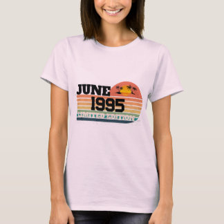 Retro juni 1995 Limited Edition 31e verjaardag T-shirt
