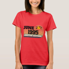Retro juni 1995 Limited Edition 31e verjaardag T-shirt