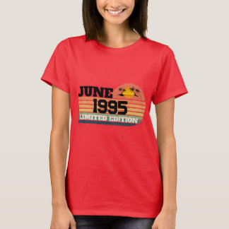 Retro juni 1995 Limited Edition 31e verjaardag T-shirt