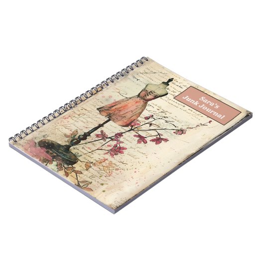 Retro Junk Journal Notitieboek (Linkerzijde)