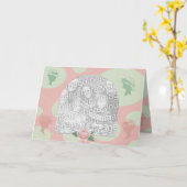 Retro Kaart (Gele Bloem)