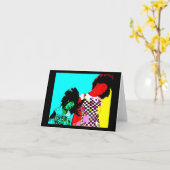 Retro-Kaart Kaart (Gele Bloem)