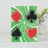 Retro Kaart Kleuren Levendig Rood en Zwart (Staand voorkant)