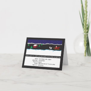 Retro Kaart met 8 bits van de Vakantie van het