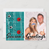 Retro Kaart van de Foto van Kerstmis van het (Voorkant)