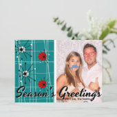 Retro Kaart van de Foto van Kerstmis van het (Staand voorkant)