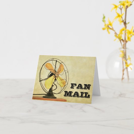 Retro Kaart van de Nota van de Post van de (Gele Bloem)