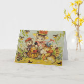 Retro Kaart van de Nota van het Uitje van de (Gele Bloem)