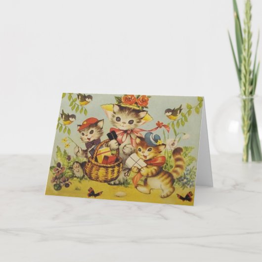 Retro Kaart van de Nota van het Uitje van de (Voorkant)