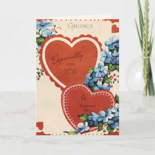 Retro Kaart van de Valentijnsdag (Voorkant)