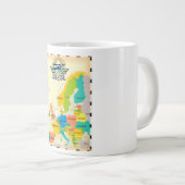 Retro kaart van Europa. Grote Koffiekop (Voorkant rechts)