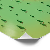 Retro-kaart van het meer Norman South Carolina Perfect Poster (Hoek)