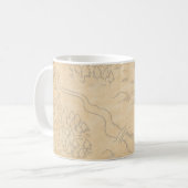 retro kaarten koffie mok, fantasie mok (Voorkant links)