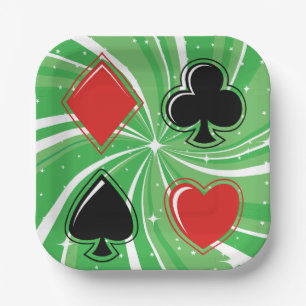 Retro kaartkleuren levendig rood en zwart papieren bordje