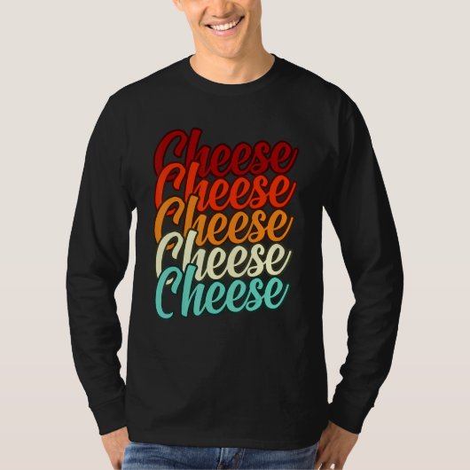 Retro kaas Eater Graphic T-shirt (Voorkant)