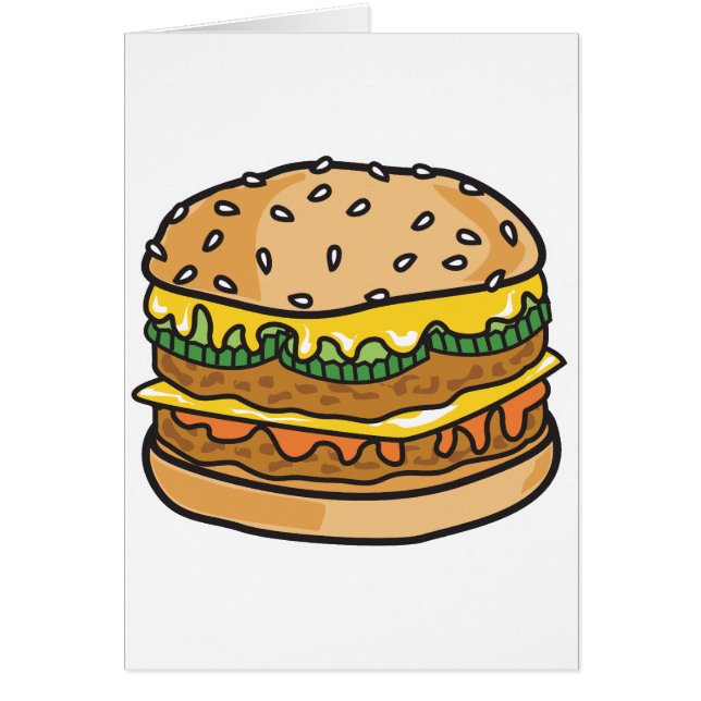 retro kaas hamburger (Voorkant)