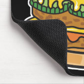 retro kaas hamburger muismat (Hoek)