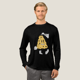 Retro Kaas met Hoed Tri-Blend Shirt