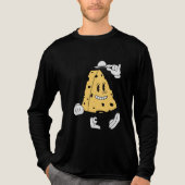 Retro Kaas met Hoed Tri-Blend Shirt (Voorkant volledig)
