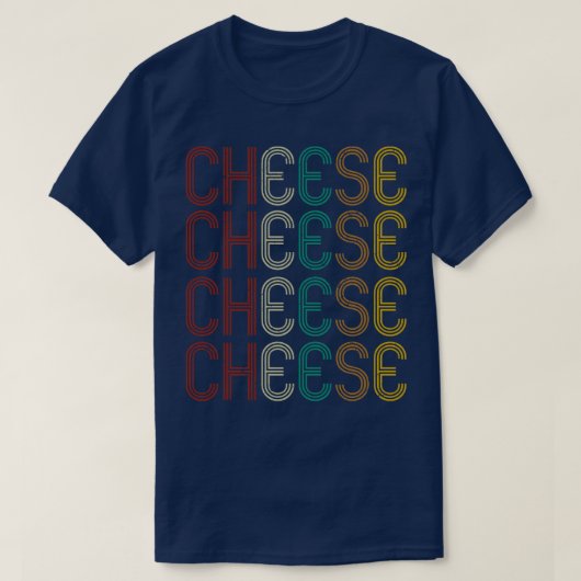 Retro kaasliefhebbers t-shirt (Design voorkant)