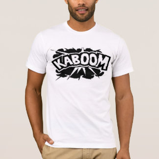 Retro KABOOM! Blast - zwart-wit T-shirt