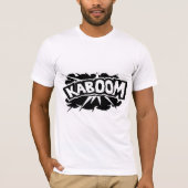 Retro KABOOM! Blast - zwart-wit T-shirt (Voorkant)