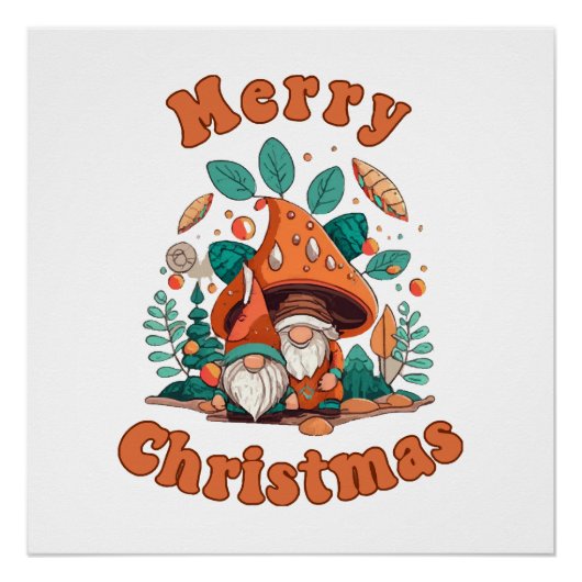 Retro Kabouter Kerstmis Perfect Poster (Voorkant)