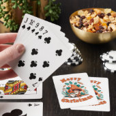 Retro Kabouter Kerstmis Pokerkaarten (Insitu)