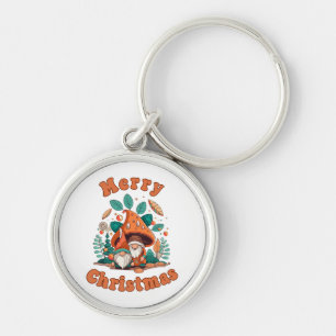 Retro Kabouter Kerstmis Sleutelhanger